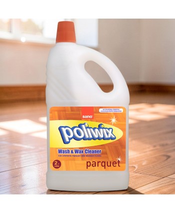  Detergenti profesionali - Sano Poliwix Parchet 2L – Protecție și Strălucire pentru Podele din Lemn - arli.ro
