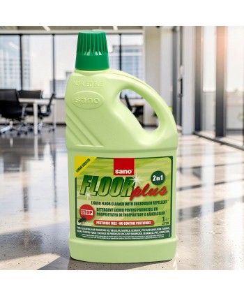  Detergenti profesionali - Sano Floor Plus 1L – Detergent Multifuncțional pentru Pardoseli cu Acțiune de Curățare, Parfumare și Protecție - arli.ro