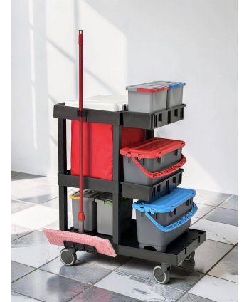 Cărucior de Curățenie Profesional ArliPlus® M710 -Soluția Compactă pentru Spații Înguste și Eficiență Maximă