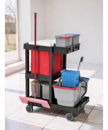 Căruciorul de Curățenie ArliPlus® M740 – Performanță Compactă cu Presă de Stors și 2 Găleți