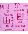 Lavetă Microfibră ULTRA 🇦🇹 cu Pictograme 40×40 cm, 43 g Roșu 🔴 pt Toalete și Grupuri Sanitare 🚽