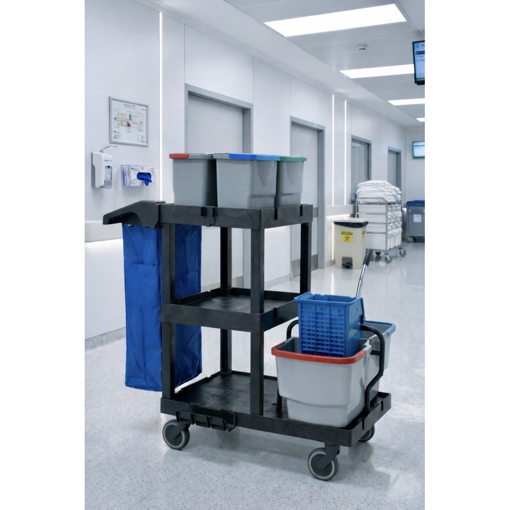Cărucior de Curățenie ArliPlus® Evo Complet – Performanță și Versatilitate Maximă
