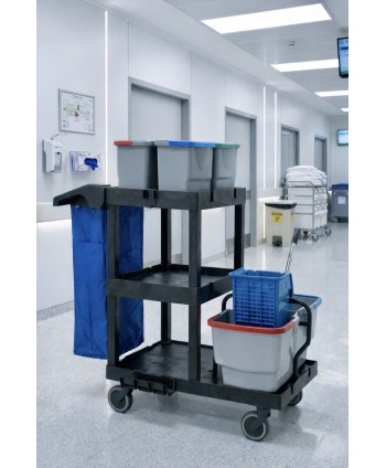 Carucioare de curatenie - Cărucior de Curățenie ArliPlus® Evo Complet – Performanță și Versatilitate Maximă - arli.ro