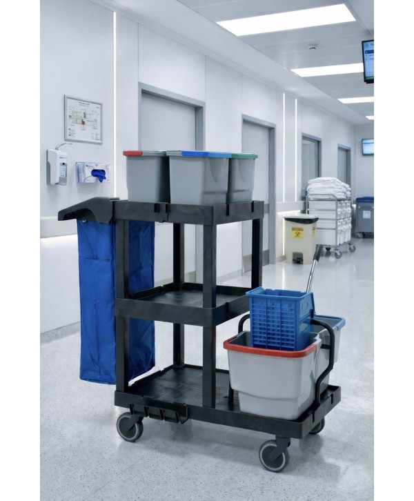 Cărucior de Curățenie ArliPlus® Evo Complet – Performanță și Versatilitate Maximă