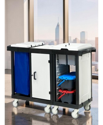  Carucioare multifunctionale - Cărucior de Curățenie Modular ArliPlus® M122 – Siguranță, Organizare și Eficiență în Domeniul Medical - arli.ro
