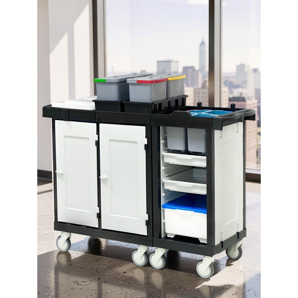 Cărucior de Curățenie Modular ArliPlus® M126 – Organizare Avansată și Siguranță Profesională