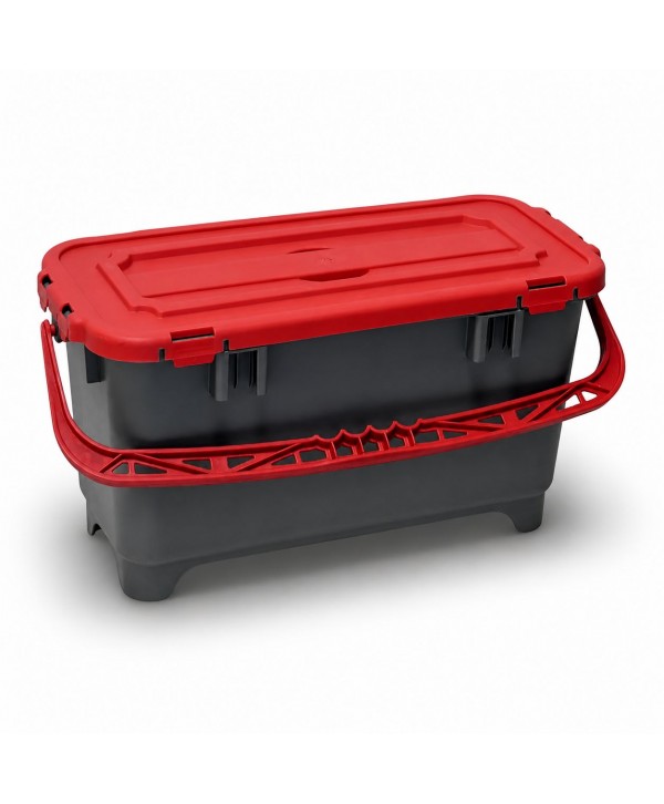 Găleată Etanșă ArliPlus® 20L cu Garnitură de Cauciuc pt Preimpregnare Mopuri în Spitale 🏥, Zone WC/Depozitare Deșeuri