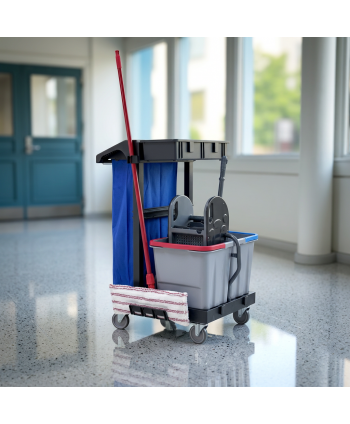Cărucior de Curățenie Compact ArliPlus® M38 – Performanță și igienă în spații restrânse
