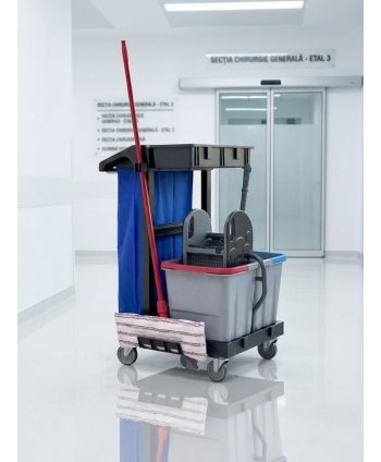 Cărucior de Curățenie Compact ArliPlus® M38 – Performanță și igienă în spații restrânse