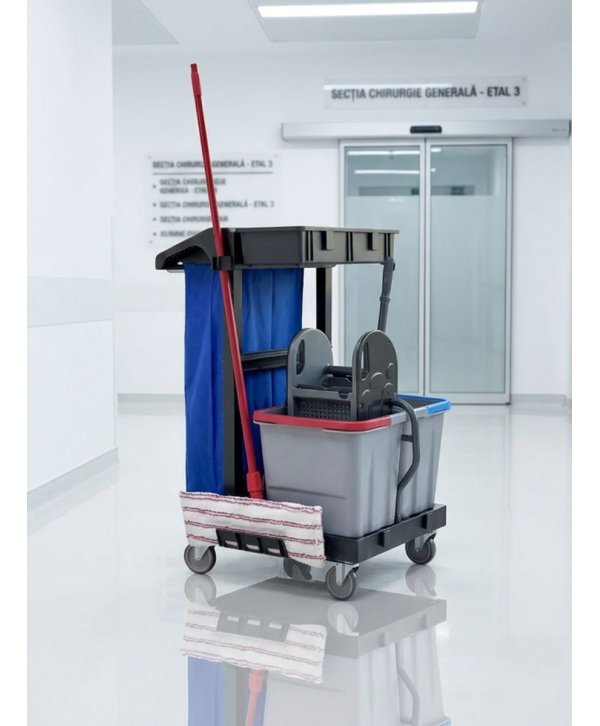 Cărucior de Curățenie Compact ArliPlus® M38 – Performanță și igienă în spații restrânse Cărucior de Curățenie Compact ArliPlus® M38 – Performanță și igienă în spații restrânse