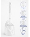 Perie WC cu Suport din Plastic – Design Compact, Poziționare Pardoseală, Ușoară și Practică pentru Utilizare Zilnică