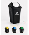Coș de gunoi pt colectare selectiva deseuri organice, 30 litri, capac batant