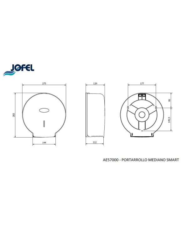 Dispenser de Hârtie Igienică Jofel SMART pentru Role Jumbo – Soluție Economică și Practică pentru Spații Publice Dispenser de Hârtie Igienică Jofel SMART pentru Role Jumbo – Soluție Economică și Practică pentru Spații Publice