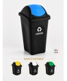Coș de gunoi pt colectare selectiva deseuri din hartie, 30 litri, capac batant