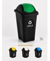 Coș de gunoi pt colectare selectiva deseuri din sticla, 30 litri, capac batant
