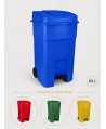 Pubela de gunoi cu pedala 80 litri pt colectare selectiva deseuri din hartie + 10 saci albastri ArliSoft 120 litri