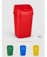 Cos de gunoi pt colectare selectiva deseuri organice, 55 litri, capac batant