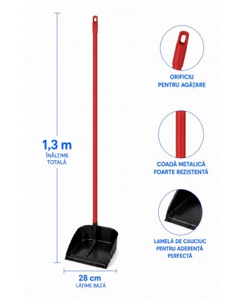  Acasa - Făraș cu coadă metalică roșie – Recomandat pentru toalete și grupuri sanitare - arli.ro