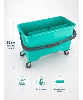 Materiale de curatenie - Găleată profesioanala pentru activitatea de curatat geamuri – 25 litri, design ergonomic și funcționalitate superioară - arli.ro