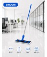 Set mop profesional albastru 40 cm, cu suport și mâner aluminiu 140 cm, pentru birouri