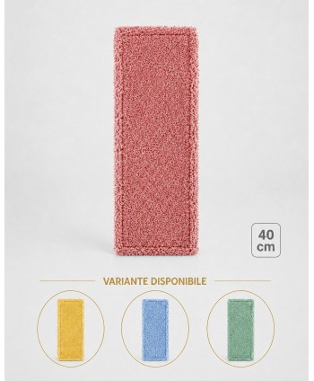  Mopuri profesionale - Mop profesional plat roșu 40 cm din microfibră, cu urechi și buzunare, pentru toalete - arli.ro