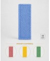 Mop profesional plat albastru 40 cm din microfibră, cu urechi și buzunare, pentru birouri