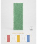 Mop profesional plat verde 40 cm din microfibră, cu urechi și buzunare, pentru bucătării Mop profesional plat verde 40 cm din microfibră, cu urechi și buzunare, pentru bucătării