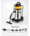 Aspirator profesional umed/uscat ArliTech® 602 Inox – Putere 2400W, Performanță și Fiabilitate pentru Trafic Intens