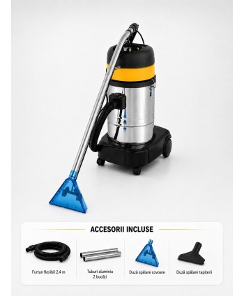 Aspirator profesional injecție-extracție ArliTech® 35CC – Curățenie Profesională pentru Covoare, Tapițerii și Suprafețe Dure