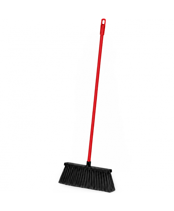 Mătură cu coadă metalică roșie, 1,3 m, lățime 34 cm – pentru toalete Mătură cu coadă metalică roșie, 1,3 m, lățime 34 cm – pentru toalete