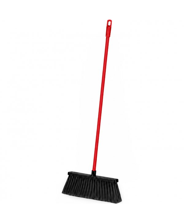 Mătură cu coadă metalică roșie, 1,3 m, lățime 34 cm – pentru toalete Mătură cu coadă metalică roșie, 1,3 m, lățime 34 cm – pentru toalete