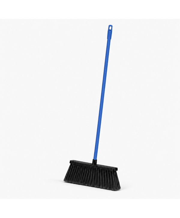 Mătură cu coadă metalică albastră, 1,3 m, lățime 34 cm – pentru birouri Mătură cu coadă metalică albastră, 1,3 m, lățime 34 cm – pentru birouri