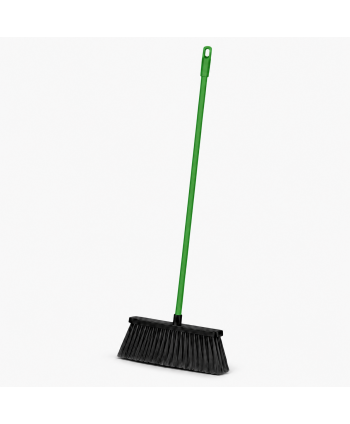 Mătură cu coadă metalică verde, 1,3 m, lățime 34 cm – pentru bucătării