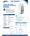  Dispenser / dozator sapun lichid - Dozator Săpun Antibacterian cu Ioni de Argint, Sterilizare Permanenta SteriTouch® - Jofel Aitana Antibac - arli.ro