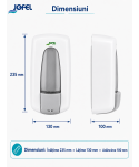  Dispenser / dozator sapun lichid - Dozator Săpun Antibacterian cu Ioni de Argint, Sterilizare Permanenta SteriTouch® - Jofel Aitana Antibac - arli.ro