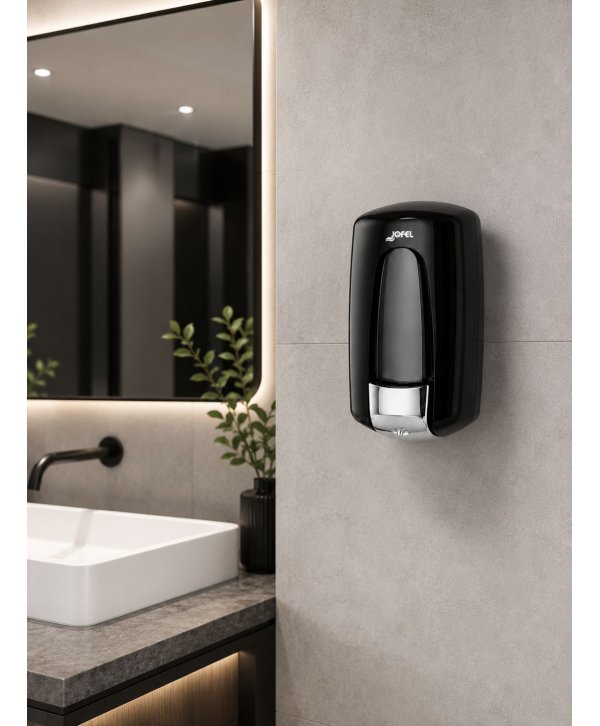 Dozator Săpun Lichid Jofel AITANA „Elegance Black”, capacitate 900 ml - Design Premium și Igienă Dozator Săpun Lichid Jofel AITANA „Elegance Black”, capacitate 900 ml - Design Premium și Igienă