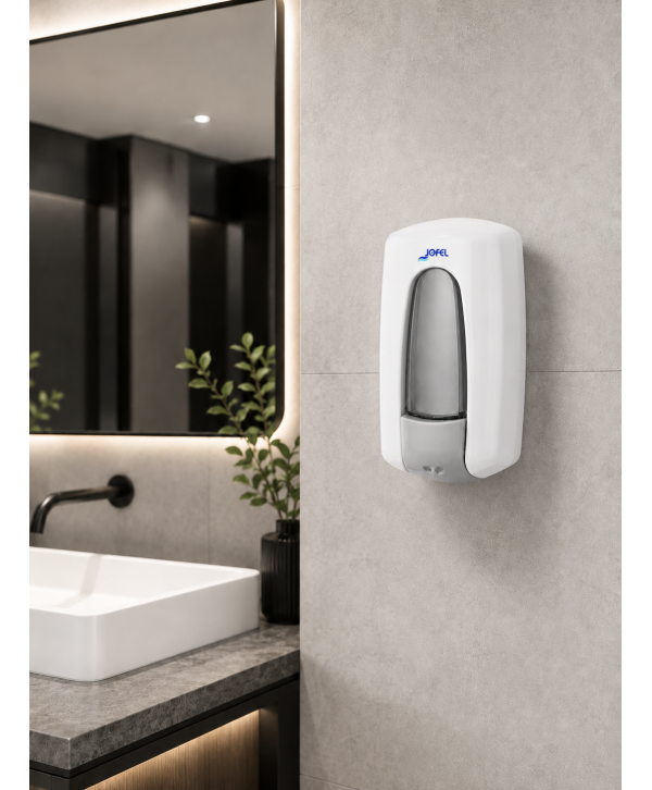 Dozator Săpun Lichid Jofel Aitana, capacitate 900 ml, calitate Premium, alb - Igienă, Design Compact și Durabilitate Dozator Săpun Lichid Jofel Aitana, capacitate 900 ml, calitate Premium, alb - Igienă, Design Compact și Durabilitate