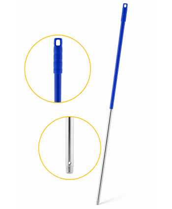Mâner profesional albastru din aluminiu 140 cm pentru mop, pentru birouri