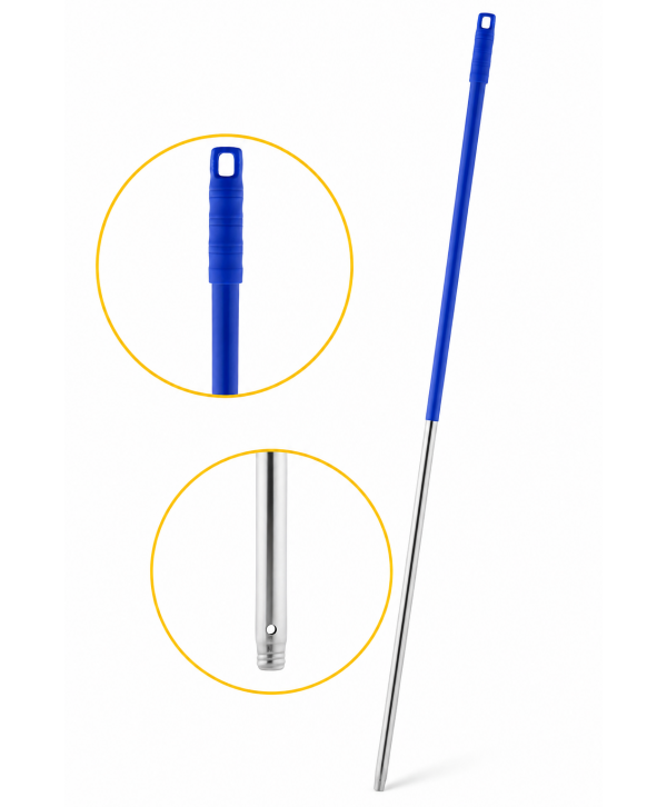 Mâner profesional albastru din aluminiu 140 cm pentru mop, pentru birouri