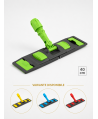 Suport mop profesional plat verde 40 cm, fixare cu urechi, pentru bucătării