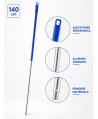 Mâner profesional albastru din aluminiu 140 cm pentru mop, pentru birouri