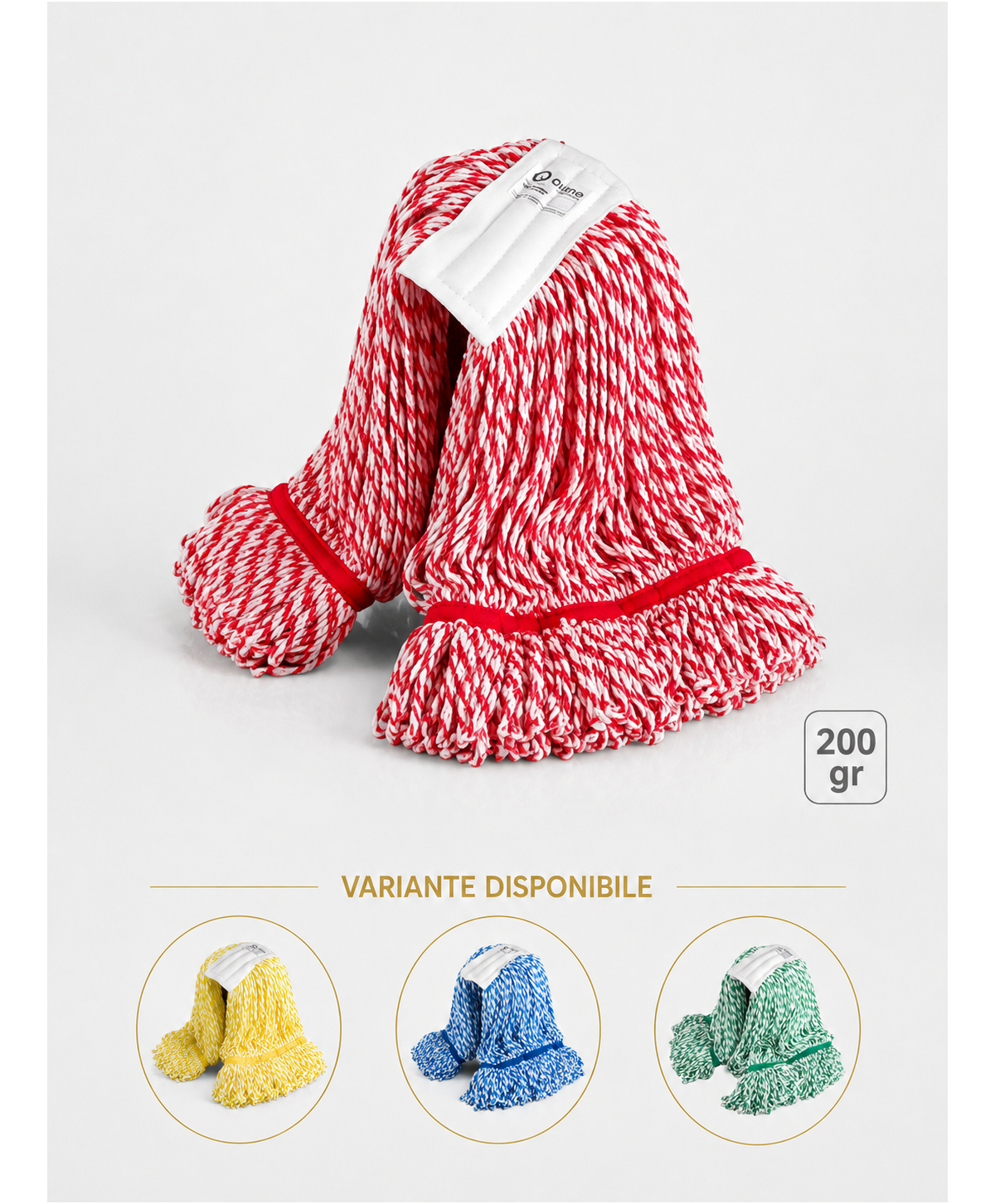 Mop Kentucky roșu din microfibră, 200 g, pentru toalete