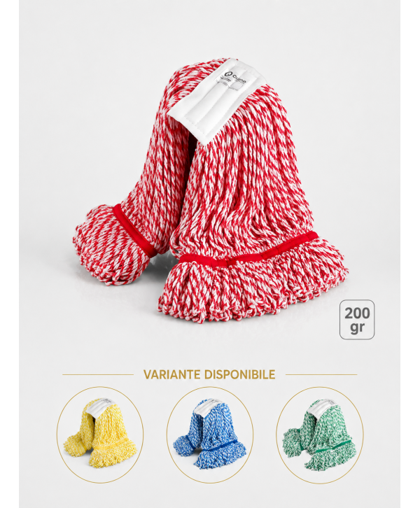 Mop Kentucky roșu din microfibră, 200 g, pentru toalete Mop Kentucky roșu din microfibră, 200 g, pentru toalete
