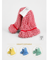 Mop Kentucky roșu din microfibră, 200 g, pentru toalete