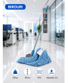 Set mop Kentucky albastru 200 g, cu suport tip clește și mâner aluminiu 140 cm, pentru spatii comune