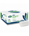 Prosoape de hartie pt maini ArliSoft® V-Fold White 2 straturi, celuloza 100%, 3000 buc, 20 pach x 150 servetele, 21 x 23,2 cm
