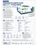 Prosoape de hartie pt maini ArliSoft® V-Fold White 2 straturi, celuloza 100%, 3000 buc, 20 pach x 150 servetele, 21 x 23,2 cm Prosoape de hartie pt maini ArliSoft® V-Fold White 2 straturi, celuloza 100%, 3000 buc, 20 pach x 150 servetele, 21 x 23,2 cm