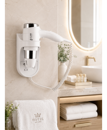 Uscator de par mural Clar Systems Pro alb – hotel si wellness