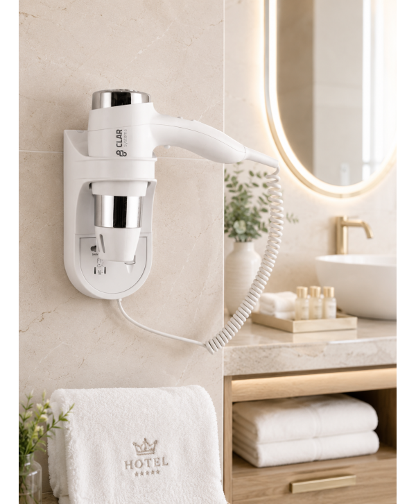 Uscator de par mural Clar Systems Pro alb – hotel si wellness Uscator de par mural Clar Systems Pro alb – hotel si wellness