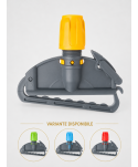 Suport mop Kentucky profesional galben, cu clemă și filet, pentru lavoare Suport mop Kentucky profesional galben, cu clemă și filet, pentru lavoare